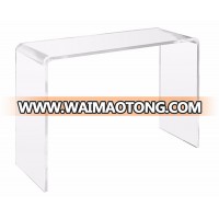 Handcrafted of Premium Polished Lucite Crystal Couch or Hall Tables Clear Acrylic Console Table