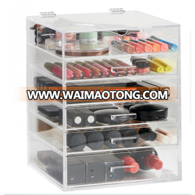 Custom Clear Acrylic Cosmetic Makeup Organizer Drawer