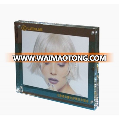 Custom specification acrylic Magnetic Photo Picture Freestanding Frames